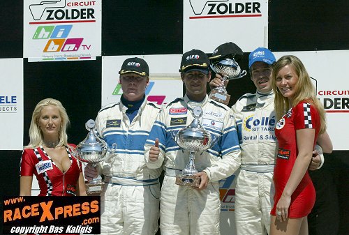 Podium BRL race 1 Zolder Super Prix